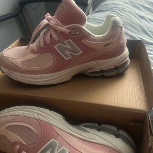 New Balance Pink and White Women's Shoes